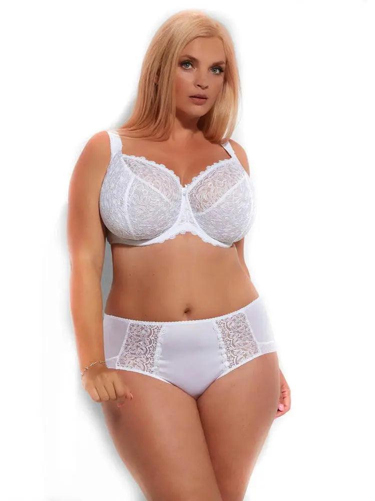 Kris Line White Betty Soft Cup Bra in Bands 30 through 40