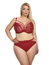 Kris Line Ruby Red Clarisa Soft Cup Bra with matching string shorts