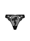 Lise Charmel-Black Dressing Floral Thong