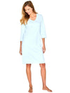 Marelle Light Blue Short Sleeve Elle Short Gown