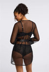 Montelle Intimates Black Lacy Cover-Up