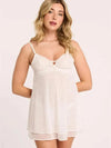 Montelle Intimates-Chantilly Montelle Lacy Babydoll Set