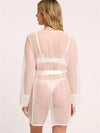 Montelle Intimates-Chantilly Montelle Lacy Cover-up Robe