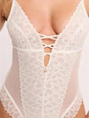 Montelle Intimates-Chantilly Montelle Lacy Teddy Bodysuit