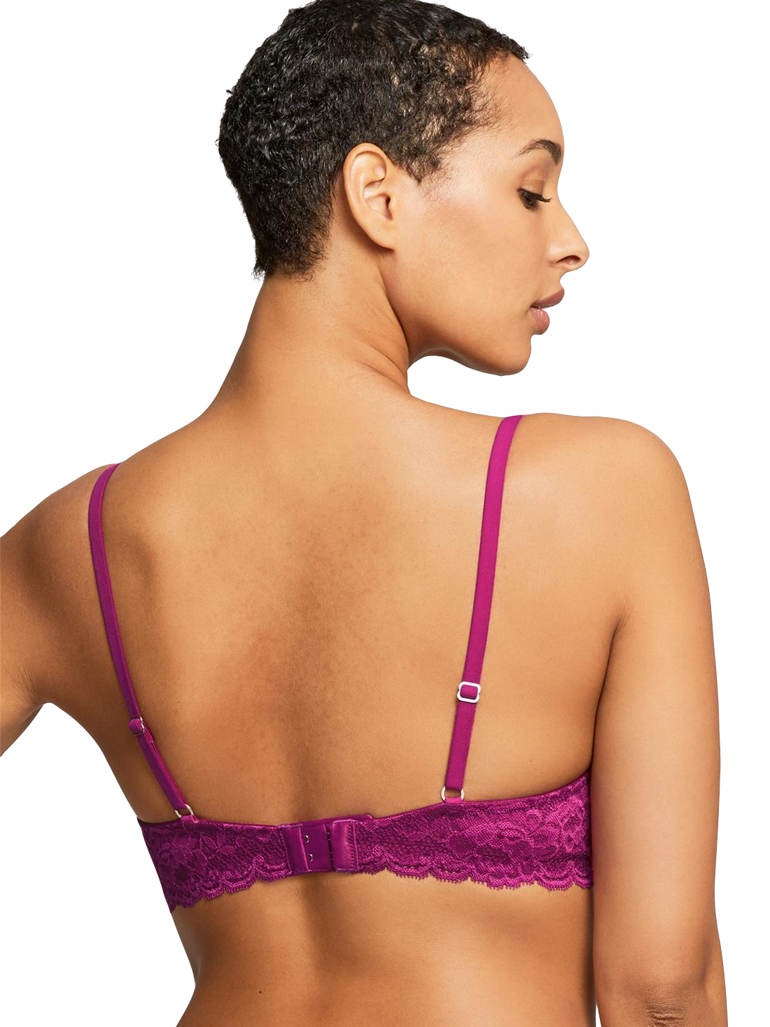 Dark Orchid Demi Cut Bra - back