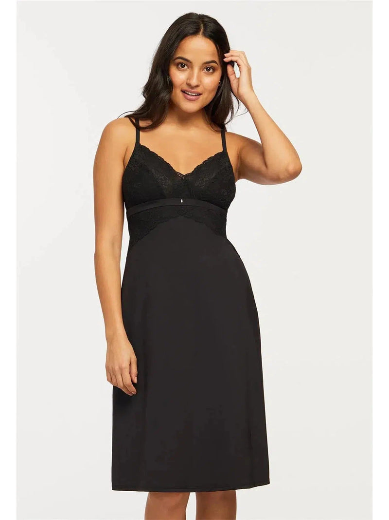 Bust Support Gown - M / Black - Montelle Intimates Bust Support Gown - M / Black - Montelle Intimates