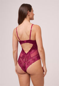Montelle Intimates Vixen Bodysuit 9786 in Dark Cherry – official product view 3