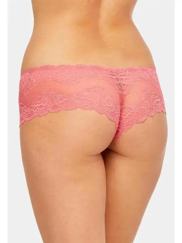 Lace Cheeky Panty- Pink Pearl