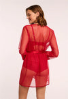 Montelle Intimates-Red Lacy Cover-Up