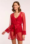 Montelle Intimates-Red Lacy Cover-Up