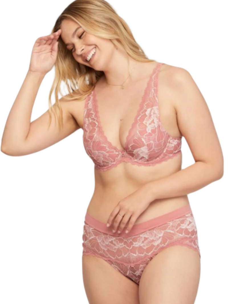 Rose Mystique Plunge Bra