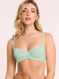 Montelle Intimates-Seafoam Flirt Lace Demi Bra