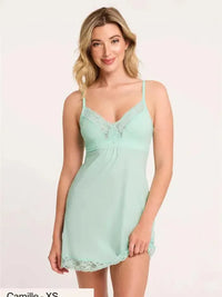 Montelle Intimates-Seafoam Montelle Bust Support Chemise
