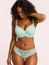 Montelle Intimates-Seafoam Signature Lace Brazilian