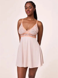 Montelle Intimates-Tangerine Dream Chemise Set