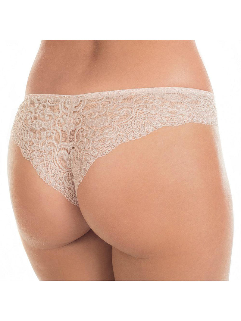Nikol Djumon-Beige Victoria String Shorts