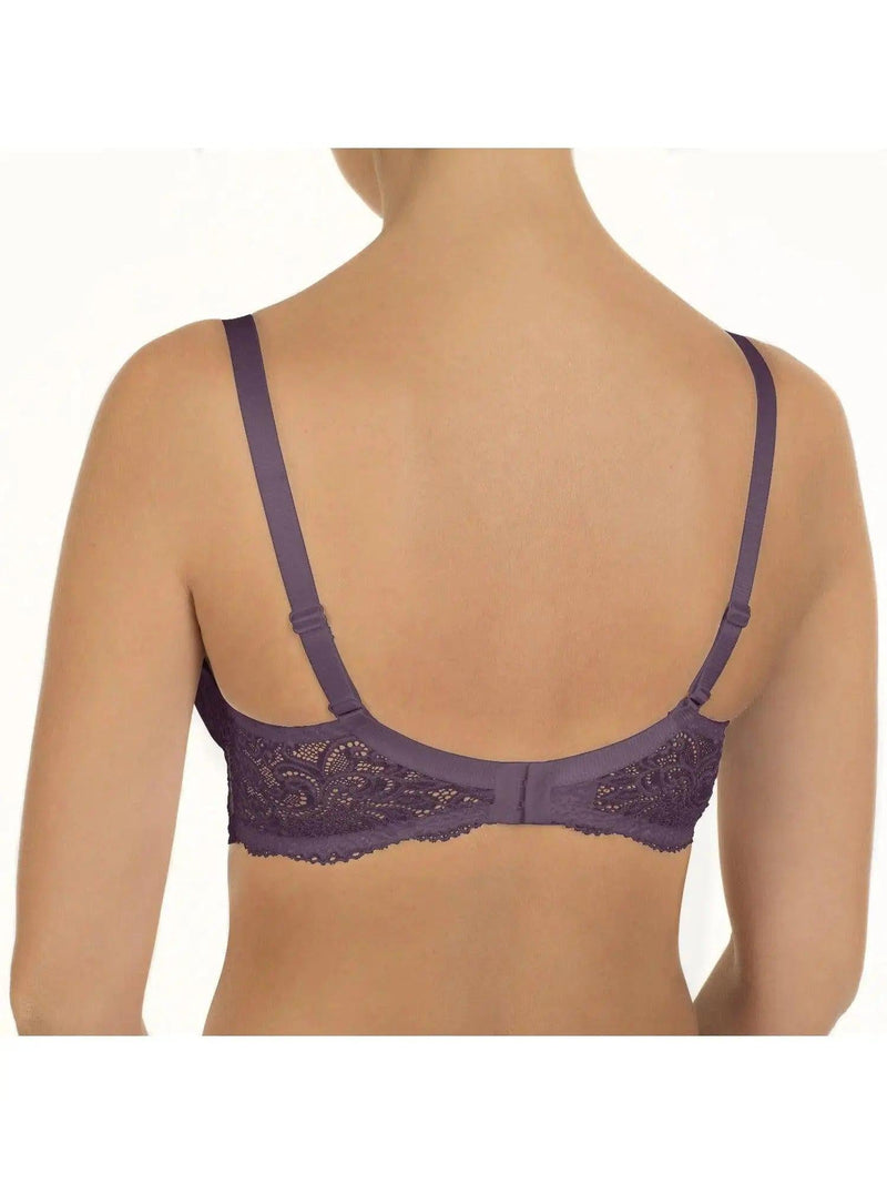Back of Nikol Djumon Victoria push up bra style 13210 in black currant color