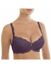 Nikol Djumon Victoria push up bra style 13210 in black currant color