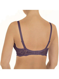 Back of Nikol Djumon victoria push up bra style 13217 in black currant color