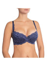 Nikol Djumon Style 13210 Victoria Lace Push Up bra in Dark Blue color - front