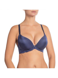 Nikol Djumon Dark Blue Victoria Push Up bra style 13201 - front