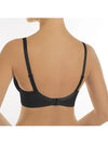 back of Evelen Black Smooth Cup Bra