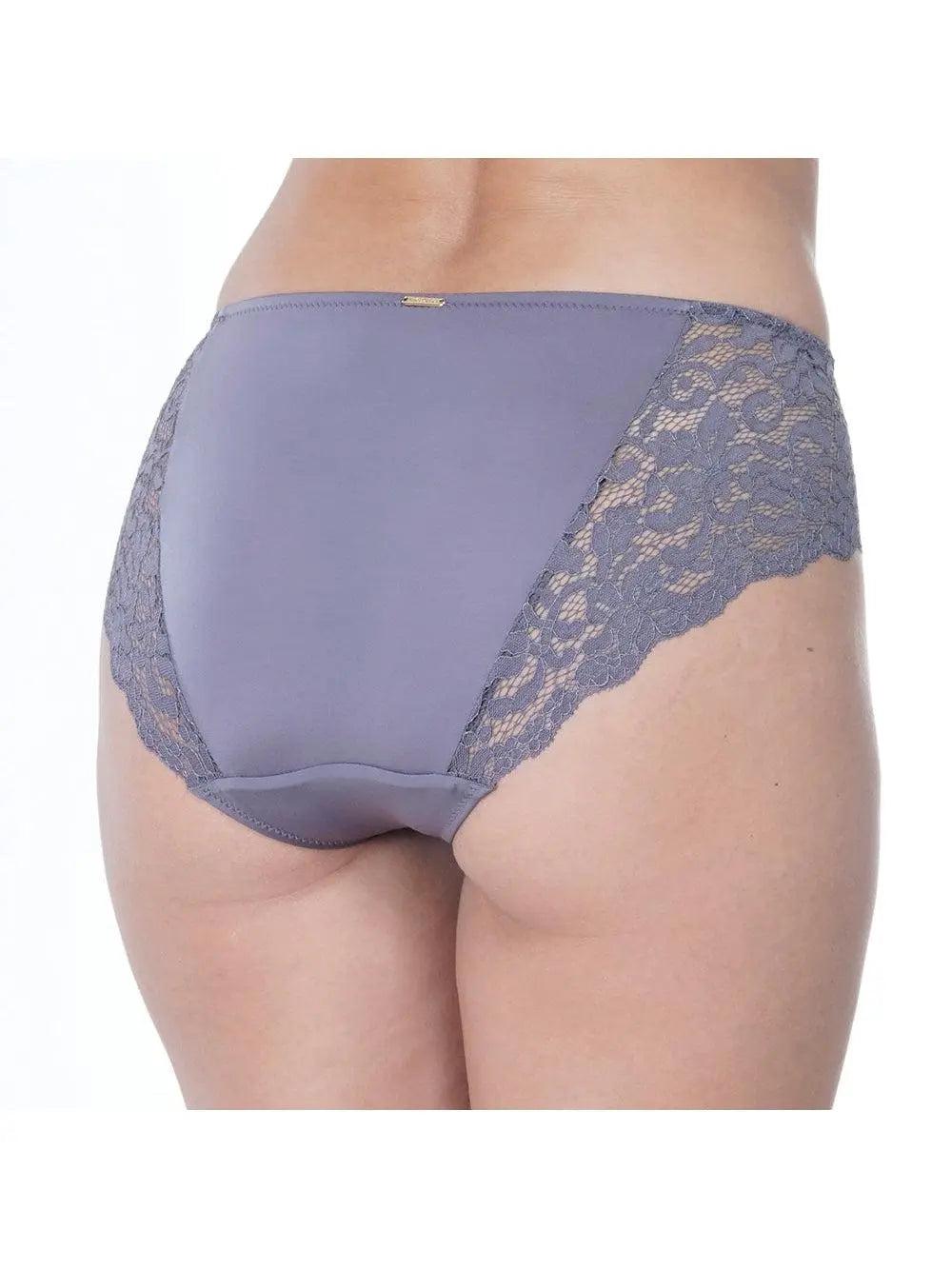 Back of Nikol Djumon Purple Ashh Grey Cotton Ella Briefs