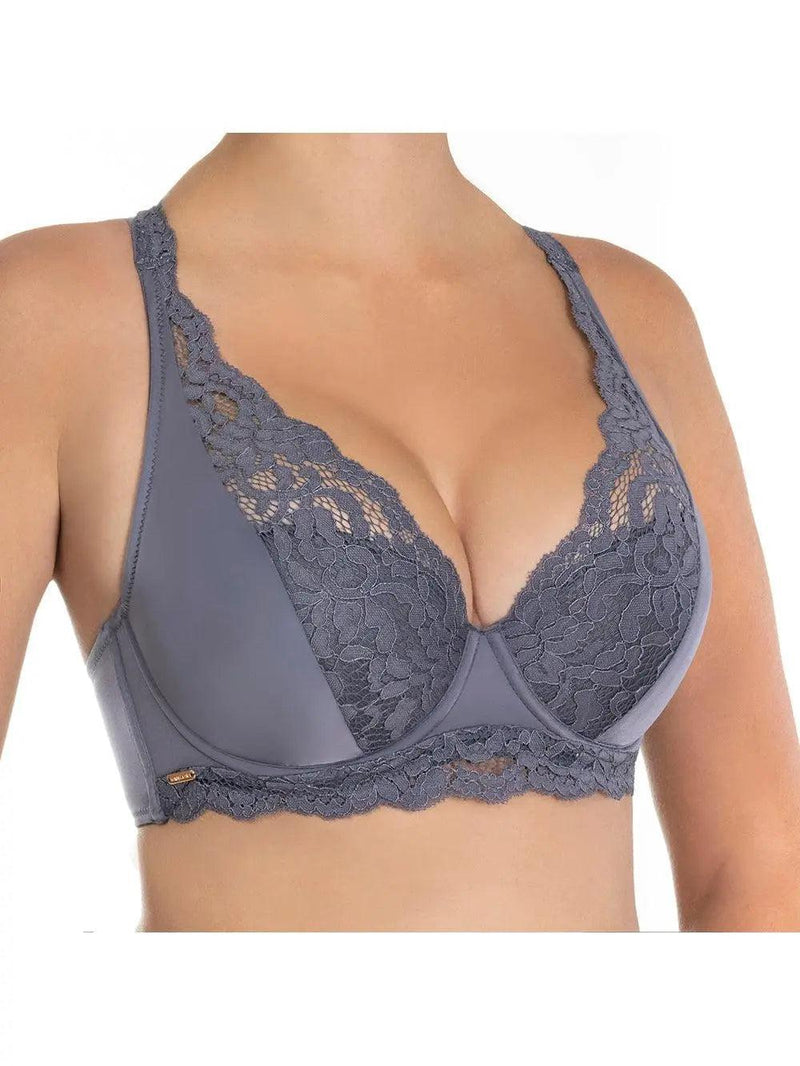 Nikol Djumon Purple Ash Grey Cotton Ella Semi Soft Bra