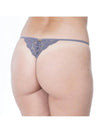 Back of Nikol Djumon Purple Ash Grey Cotton Ella Thong