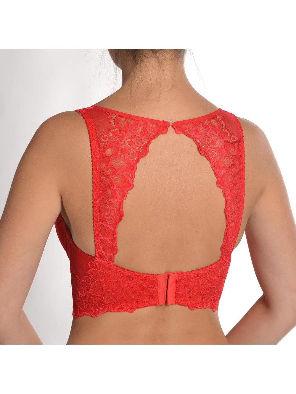 Red Catharina Lace Bustier