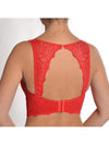 Back of Red Catharina Lace Bustier