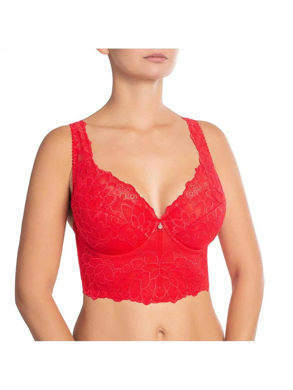 Red Catharina Lace Bustier