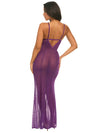 Oh La La Cheri-Imperial Purple Katana Sheer Gown