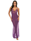 Oh La La Cheri-Imperial Purple Katana Sheer Gown