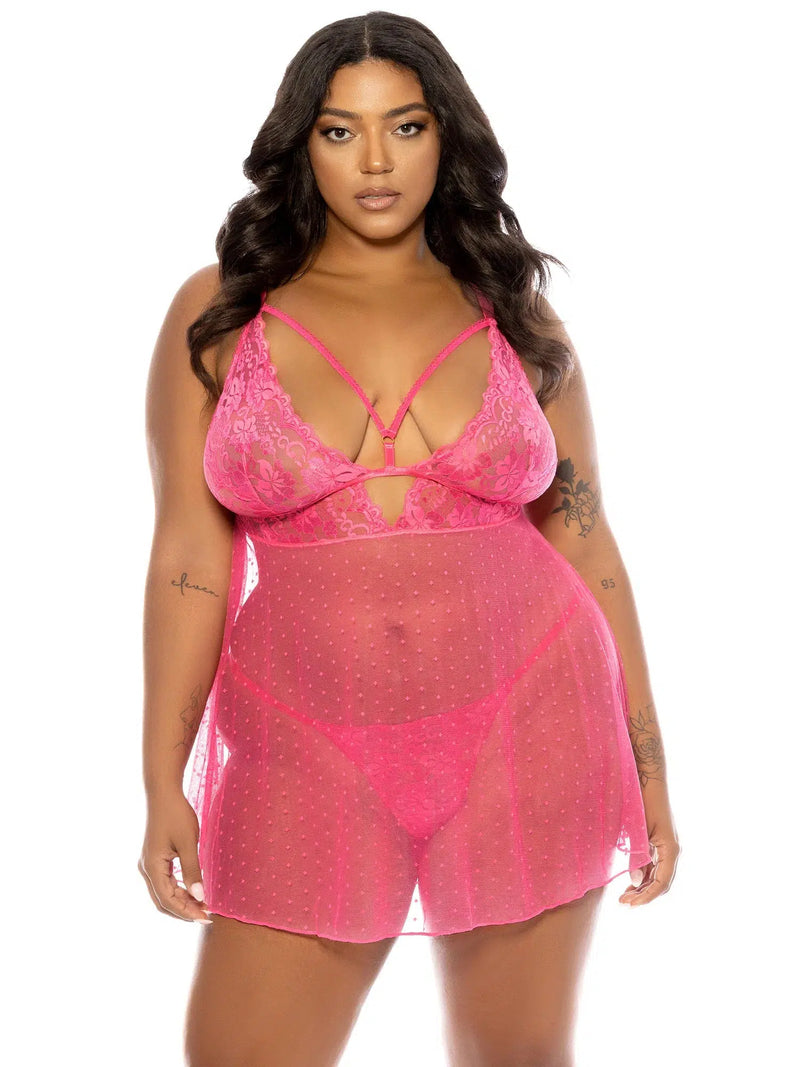 Oh La La Cheri-Raspberry Aphrodite Babydoll