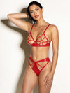 LaBella Intimates & Boutique Red Cherry 2 Piece Bra Set