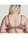 Back of Sculptresse by Panache Chi Chi Balkonette bra in cappuccino color