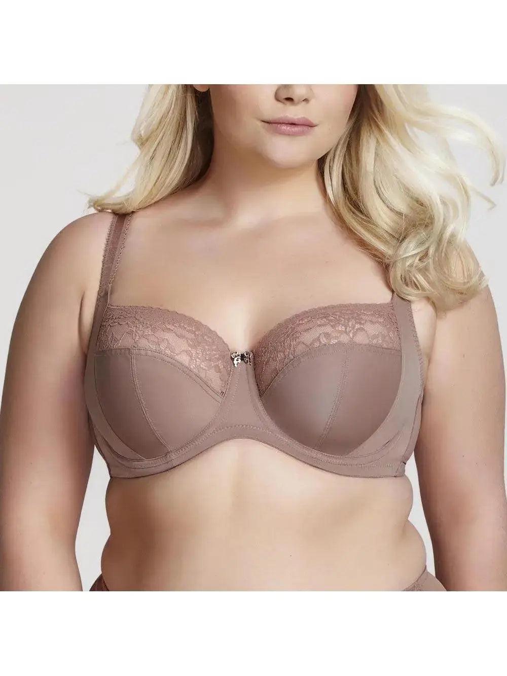 Sculptresse by Panache Chi Chi Balkonette bra in cappuccino color