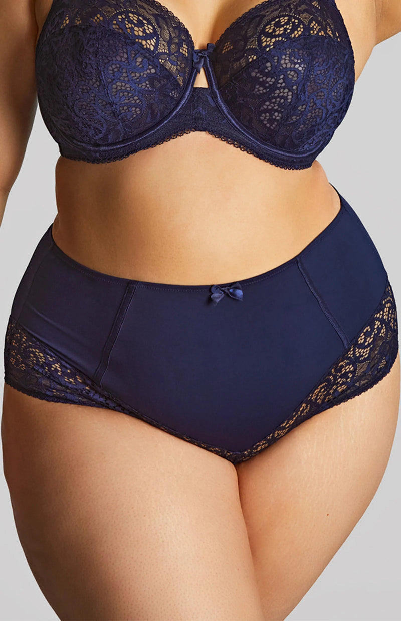Panache-Navy Estel High Waist Panties