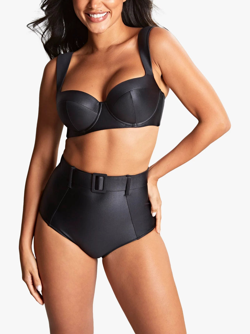 High Waist Belted Bikini Bottoms