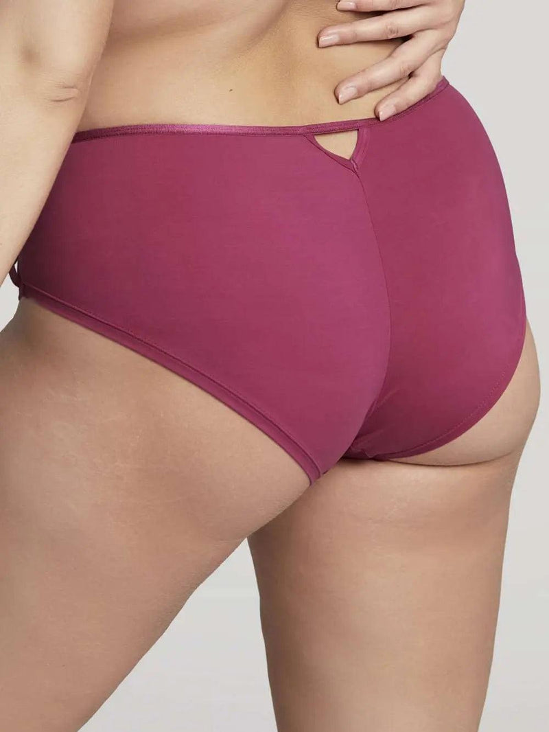 Back of Panache Dionne brief in orchid color
