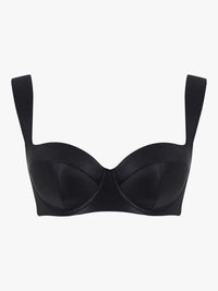 Obsidian Black Bette Balcony Bikini Top