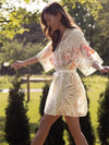 Rya-Ivory Mix Rya Tamara Cover Up Robe