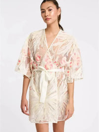 Rya-Ivory Mix Rya Tamara Cover Up Robe