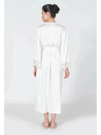 Back of Rya Ivory Rosey Robe