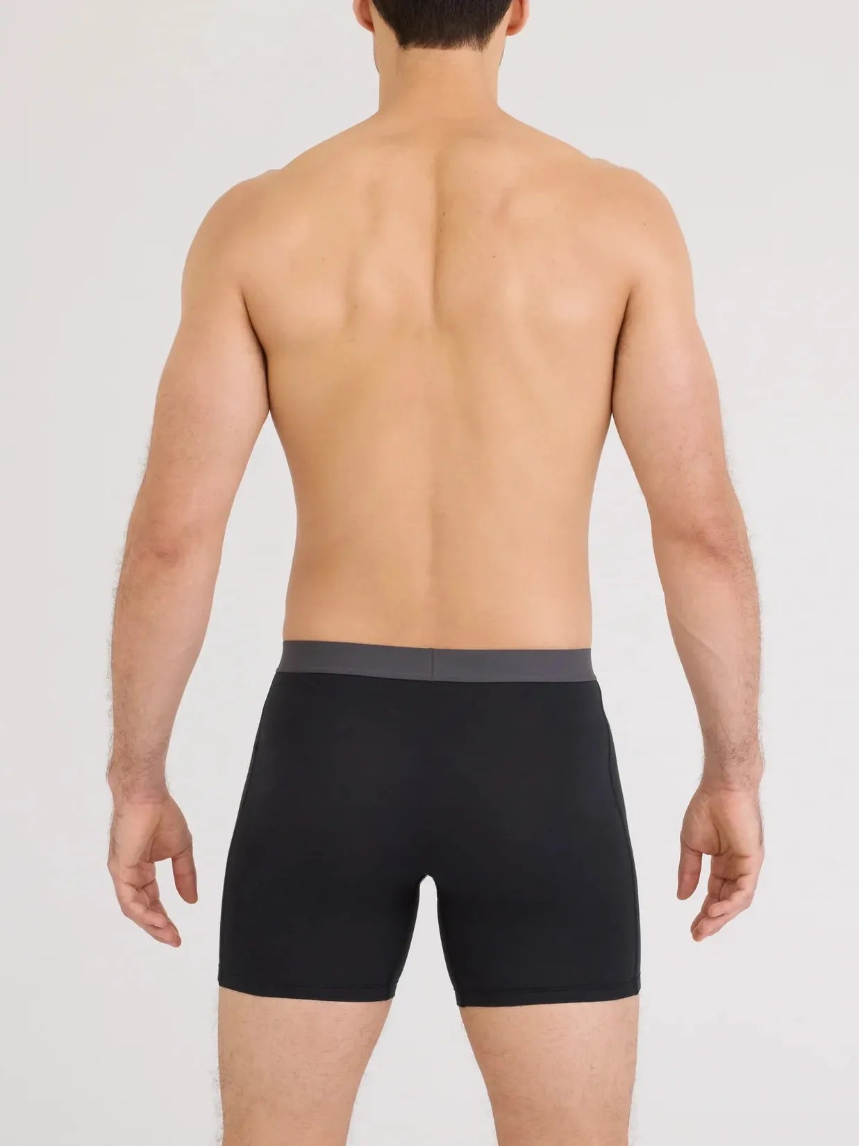 SAXX-Black Essential Cotton Boxer Brief