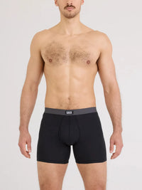 SAXX-Black Essential Cotton Boxer Brief