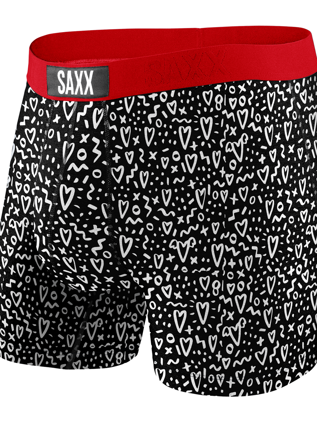 SAXX Black Love Doodles Vibe Boxers