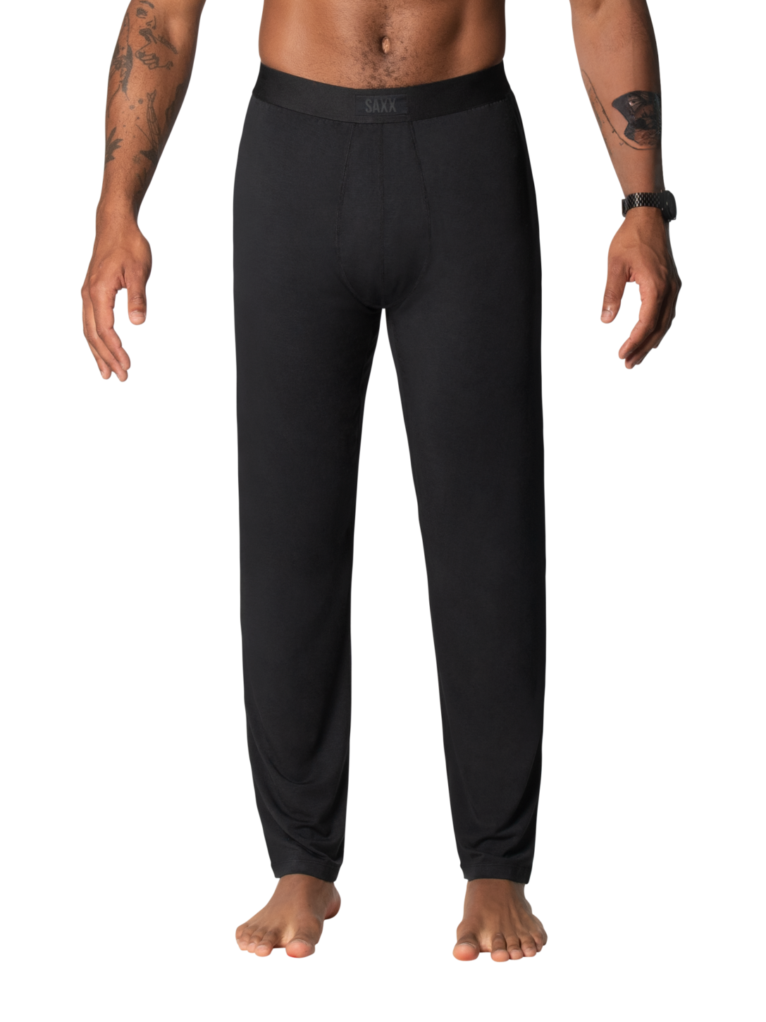 SAXX Black Sleepwalker Ballpark Pants - front