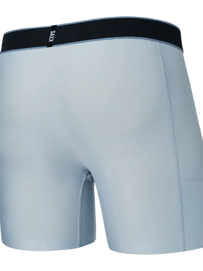SAXX DropTemp Cooling Hydro Liner Boxer Brief in Liner Grey — back view